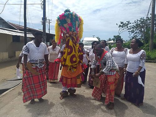 Egbelegbe Masquerade on Late Chief Young Tobin