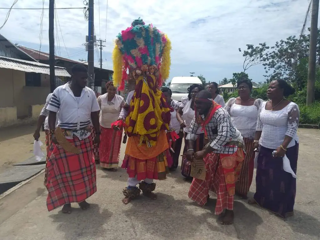 Finima Opu-Ogbo masquerade during Fungi Mini
