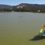 sailing near sea shore